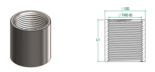 Măng s&ocirc;ng ren inox